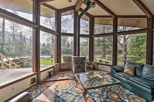 Grants Pass House | Serene Riverfront Escape with Hot Tub and Views!