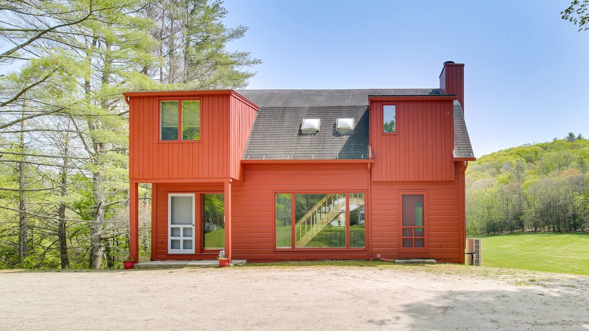 Falls Village House | Serene Salisbury Rental Home on 26 Acres w/Deck!