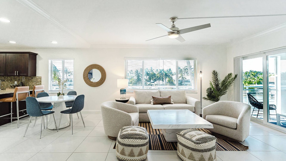 Boca Raton Apartment | Serene Waterfront 2BR 2BA with Intracoastal Views, Pool, Balcony, Parking
