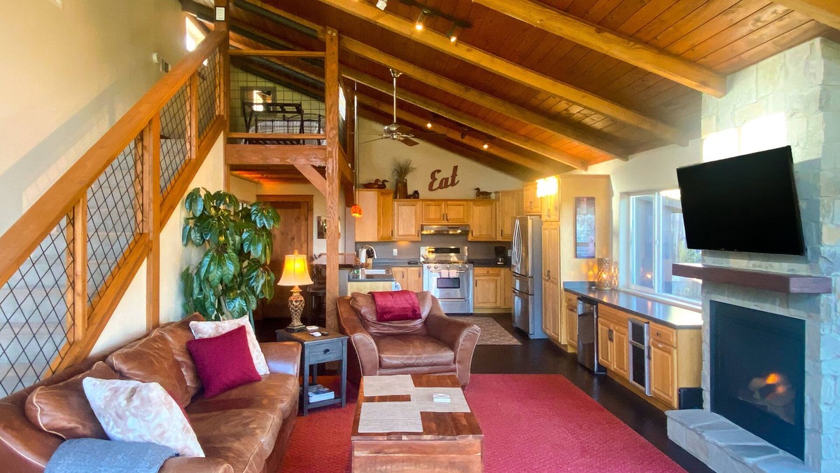 Freestone House | Serene wine country retreat with ample outdoor living, gas grill, & fireplace