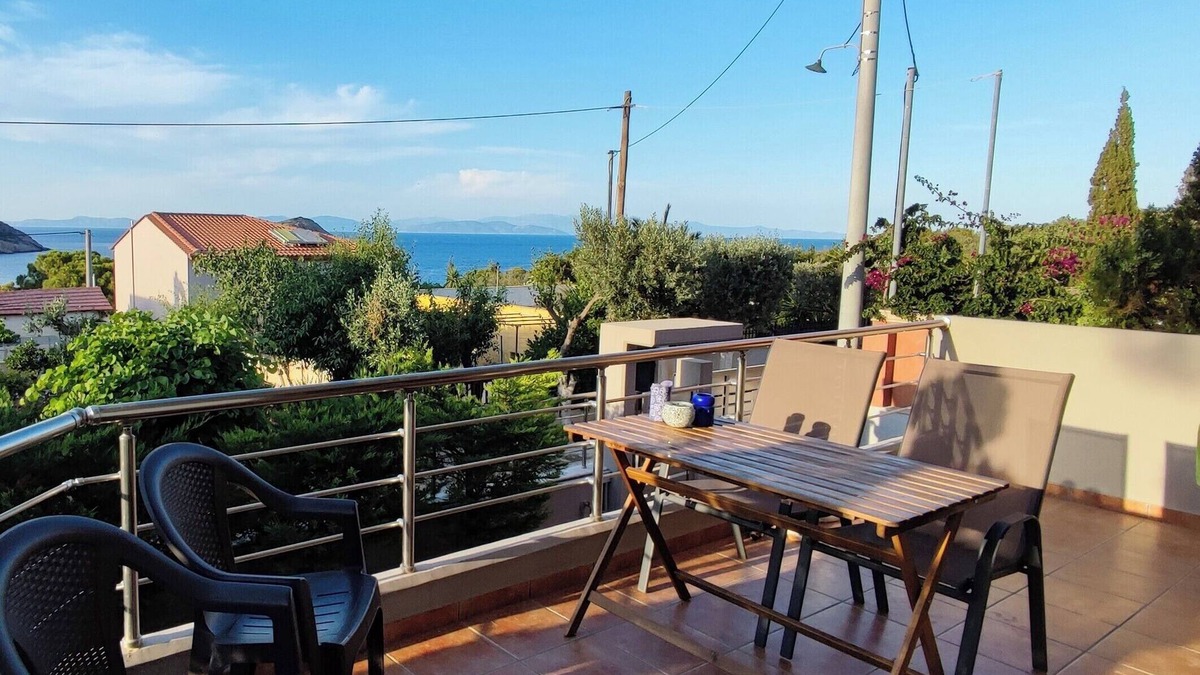 Ormos Agiou Ioannou Apartment | Serenity apartment-Ground floor -seaview- Seashore 150 m away-AMA 1785.