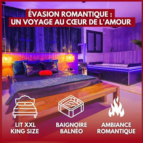 Venissieux Hotel | SERENITY Suite - Love room