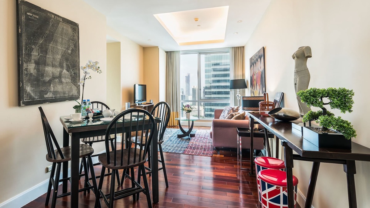 Yan Nawa Apartment | Serviced 2 Bed PANORAMIC SKY VILLAS with View, Pool and BTS