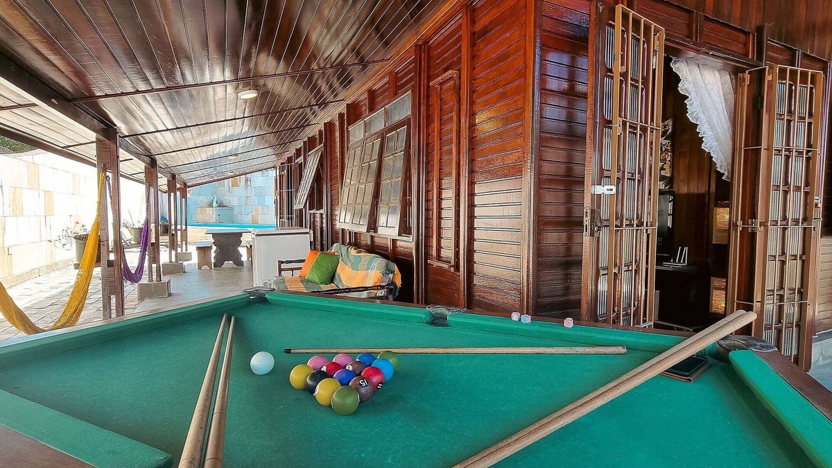 Tupy House | Seu Chalé na praia! SPA com Hidro Aquecida, Fogueira, Piscina, Bilhar