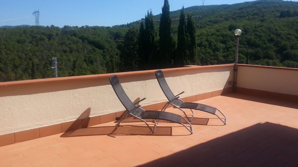 Chiocchio Apartment | Sezzate40 - Top view on Chianti Hills
