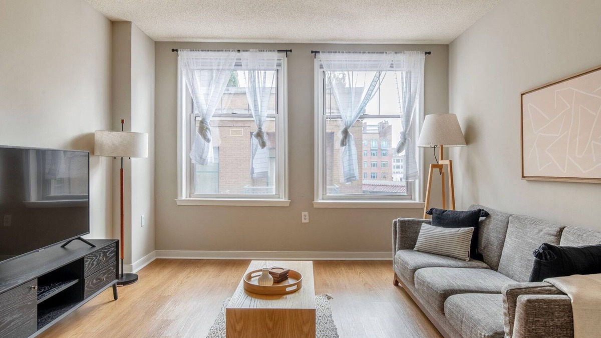 West End Apartment | Sharp Foggy Bottom 1BR w/gym, rooftop + doorman by Blueground
