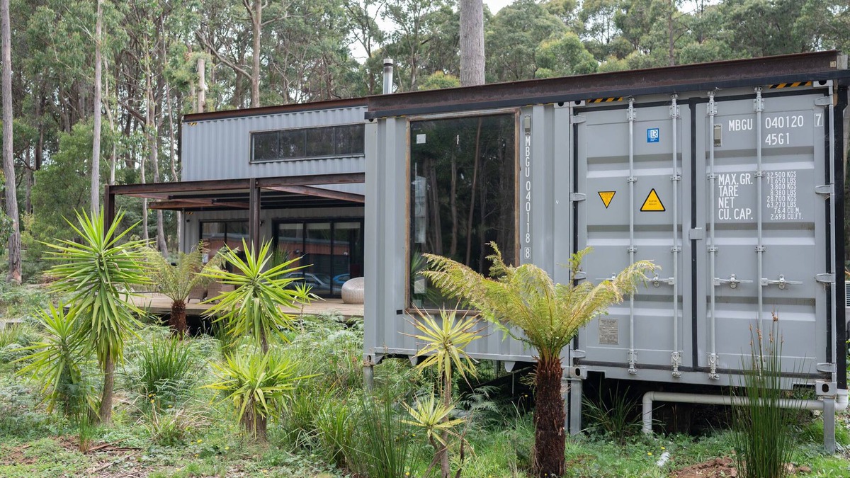 Trentham Villa | Shipping Container Living; Industrial fit out on bush block