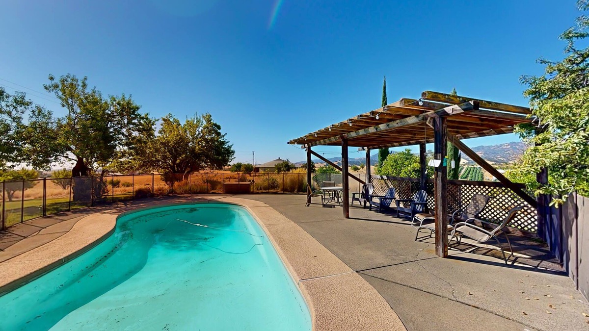 Yolo County House | Sierras-view home with pool, grill, wood-burning fireplace, and AC - dogs ok