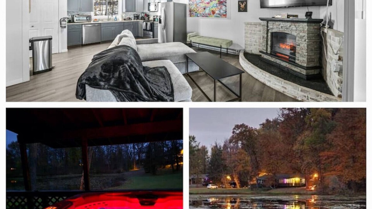 Streetsboro Cabin | Silly Goose At Heron Hill Retreat Hot Tub on Lake!