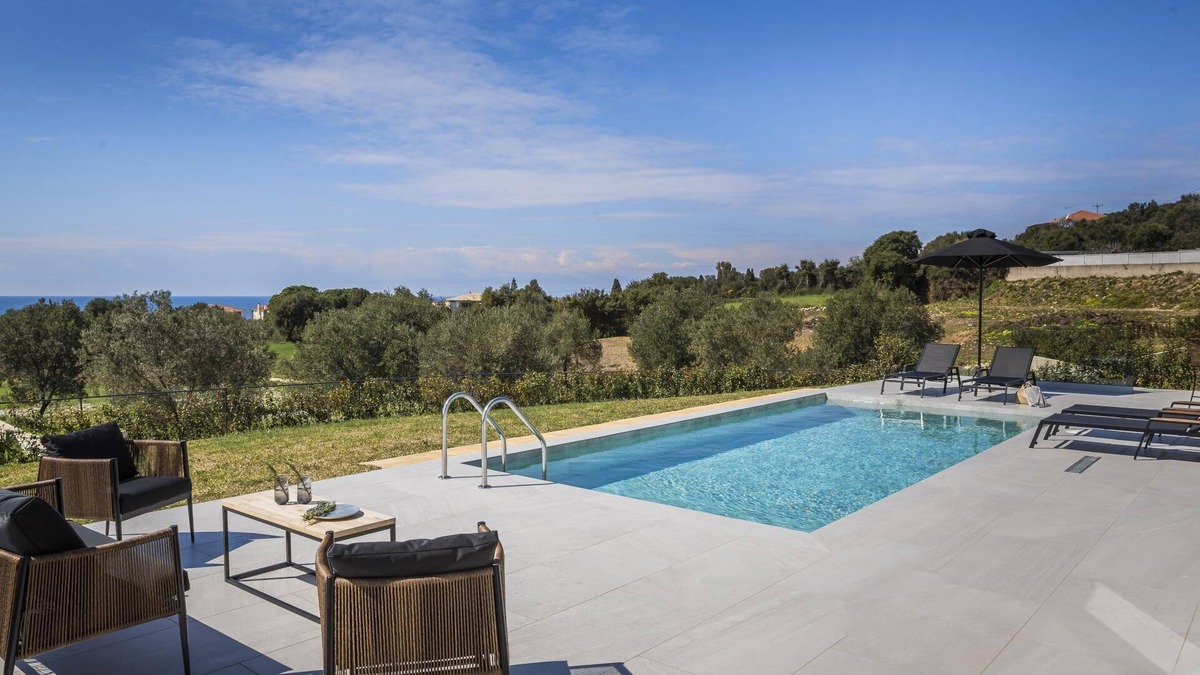 Sarlata Villa | Single-Storey Contemporary Villa, A/C, Private Pool and Panoramic Sea Views - 10 mins to Beaches