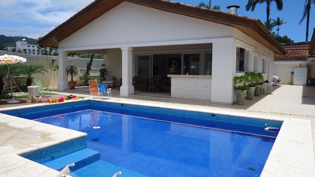 Jardim Virginia House | SINGLE STOREY HOUSE - COMFORT AND LEISURE - ENSEADA - GUARUJÁ -