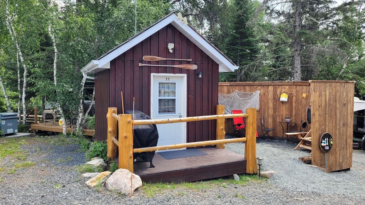 Kenora Cabin | Site 11 Fisher Glamping Bunkie on Small Urban Farm