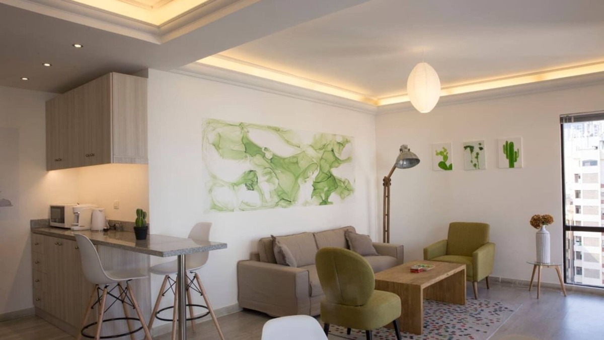 Beirut Apartment | Slick Clemenceau + Balcony (8th Floor)