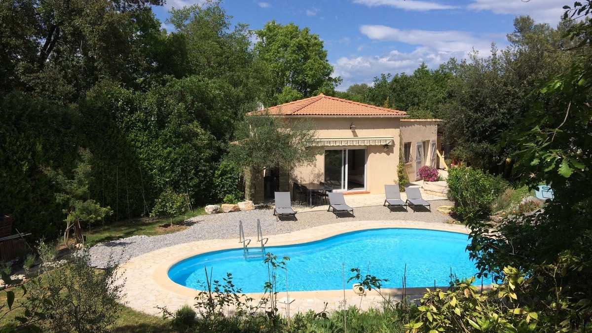 Les Maillans House | Small air-conditioned detached villa with private pool (between Nice and Grasse)