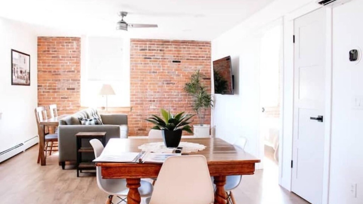 Williamsburg Apartment | Small-Town Loft: Harvester - Modern Comfort in 1890 Historical Brick Building