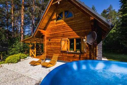 Uscie Gorlickie House | Smerekowiec domek w lesie z jacuzzi- Beskid Niski