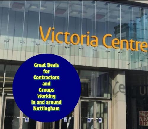 Nottingham City Centre Apartment | "Snooze Central" - City Centre Apartments above Victoria Centre Shopping Centre with full Kitchen in Milton Street - up to 4 Beds - most Central Location next to the Hilton Hotel - Outdoor Parking for Cars or Vans five pounds a day - Sunday 1pm Check-Out