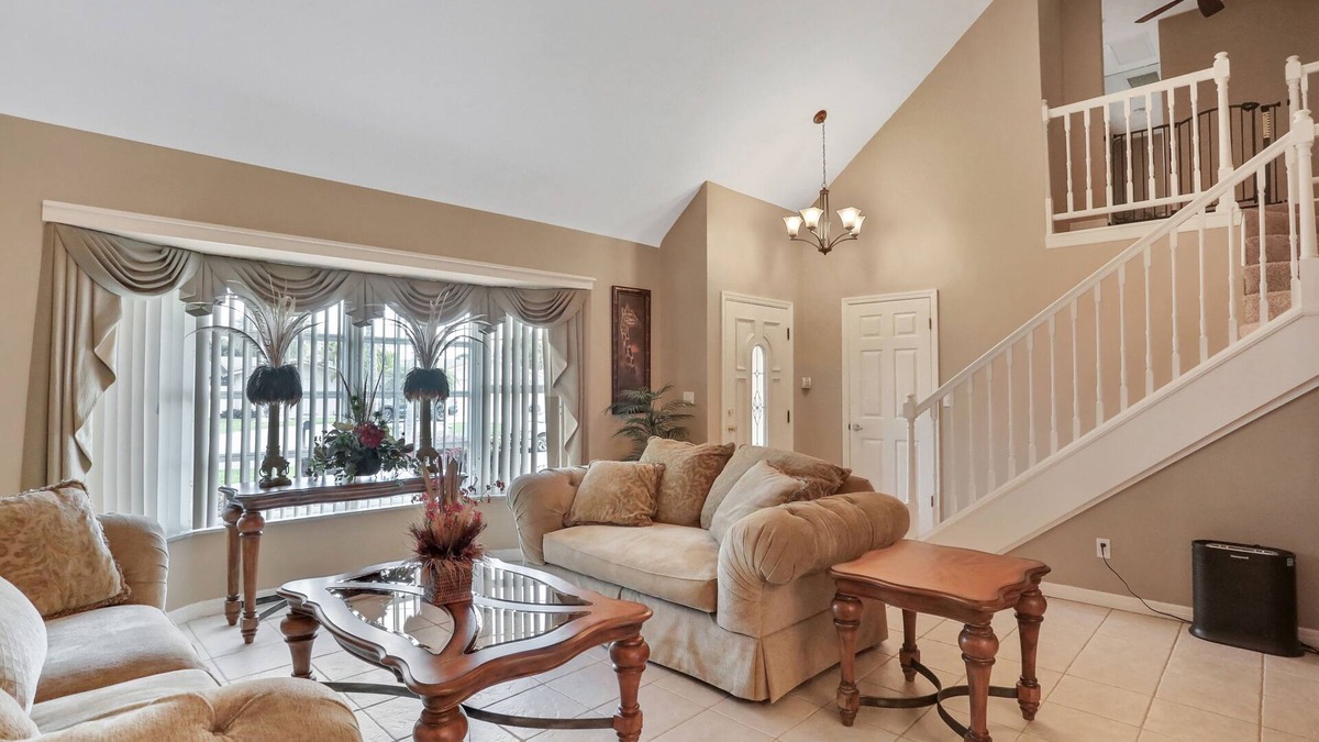 Harbor Hills House | Snowbird-friendly elegant home with waterfront location, pool, grill, fireplace