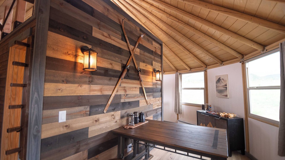 Centennial House | Snowy Range Yurt Cabins - Orange Yurt