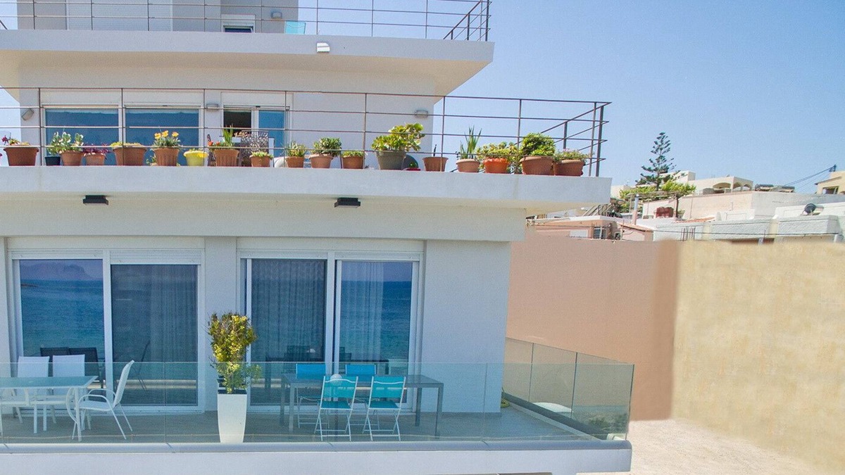 Agii Apostoli Apartment | Sonja 1 apartment,pool,Beachfront,Chania