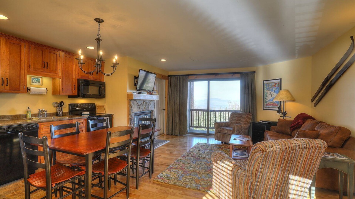 Rangeley Condo | South Branch Condo 15-2 - Saddleback Mountain Ski in Ski out condo