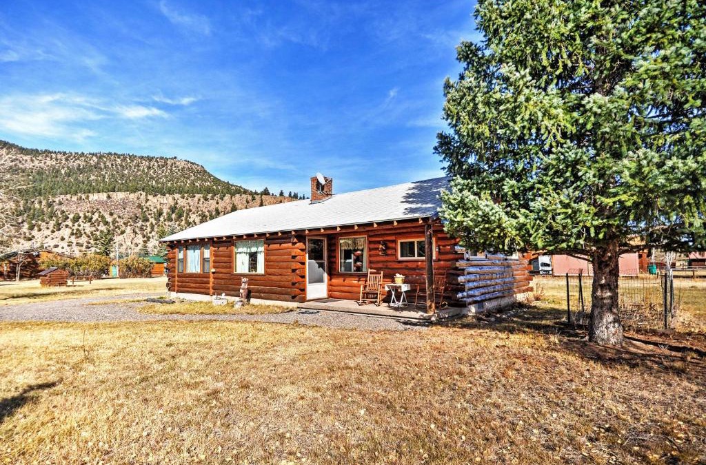 Ponderosa Pines House | South Fork Log Cabin with Beautiful Mountain Views!