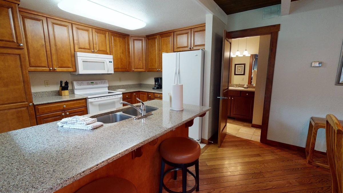 Tennis Village Condo | Spa-Side Escape with A/C, Fireplace and BBQ