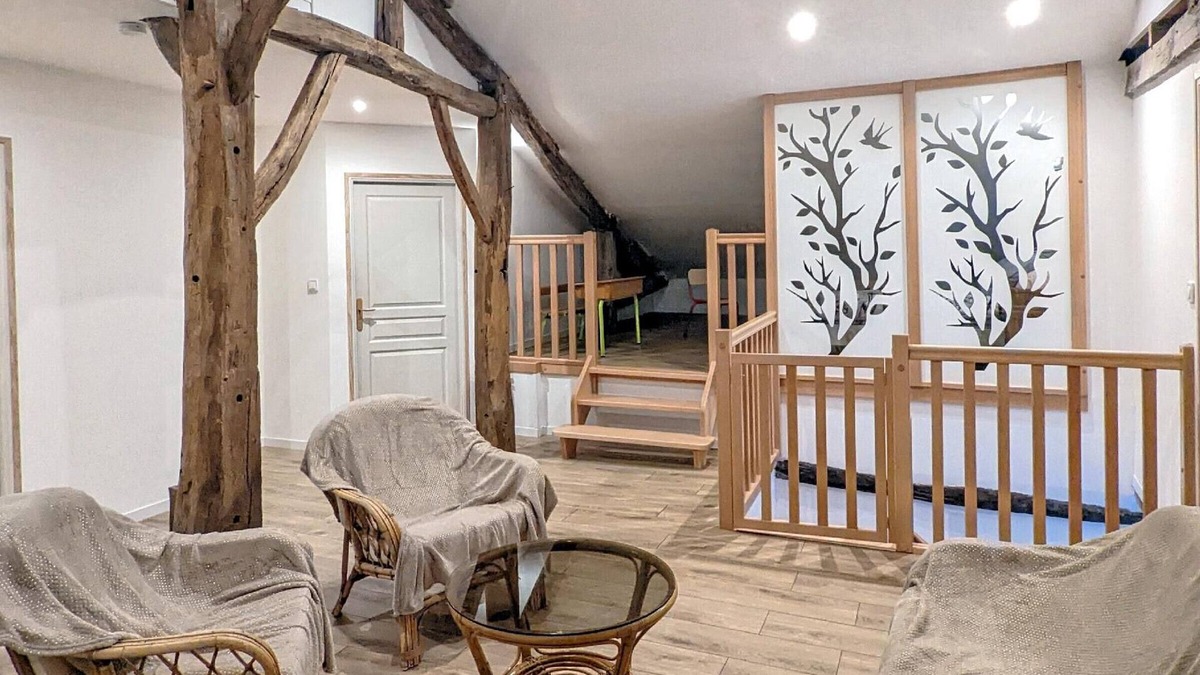Anchenoncourt-et-Chazel Cottage | Spacious cottage with garden, fireplace, and wheelchair accessible