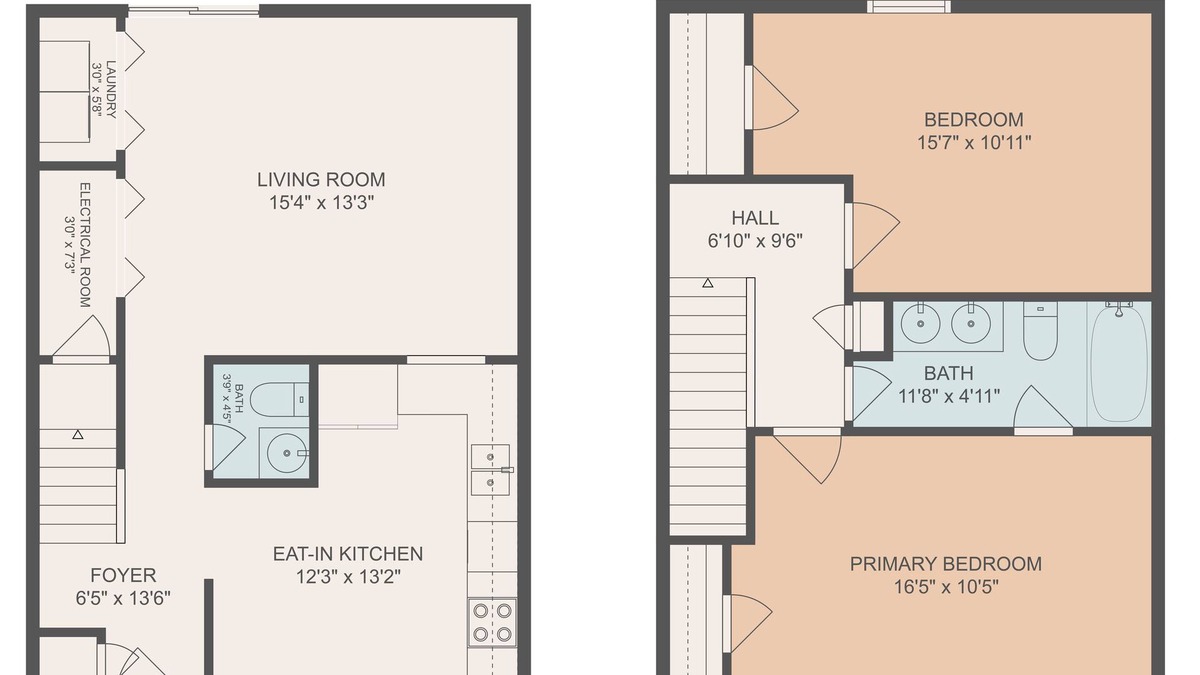 Hopewell House | Spacious 2BR 1.5 Bath townhouse