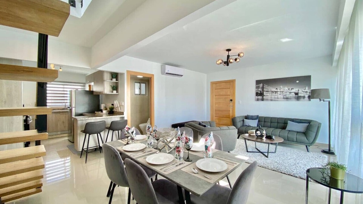 Santo Domingo Condo | Spacious 3 Bdrm Condo, 2nd Floor Family Area, Full AC, King Bed, Wi-Fi