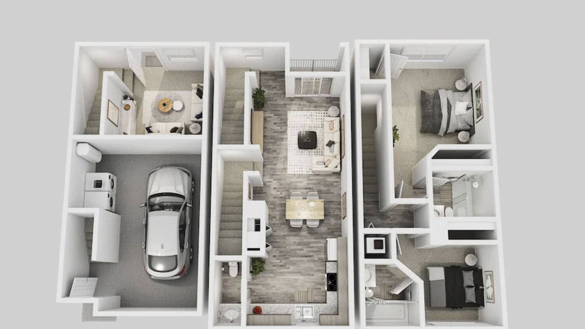 Cedar Park House | Spacious 3-Story, 2 Bedroom 2.5 Bathroom Townhome