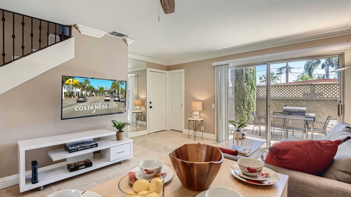 East Side Costa Mesa Condo | Spacious 3BR- Yard - BBQ - Parking!
