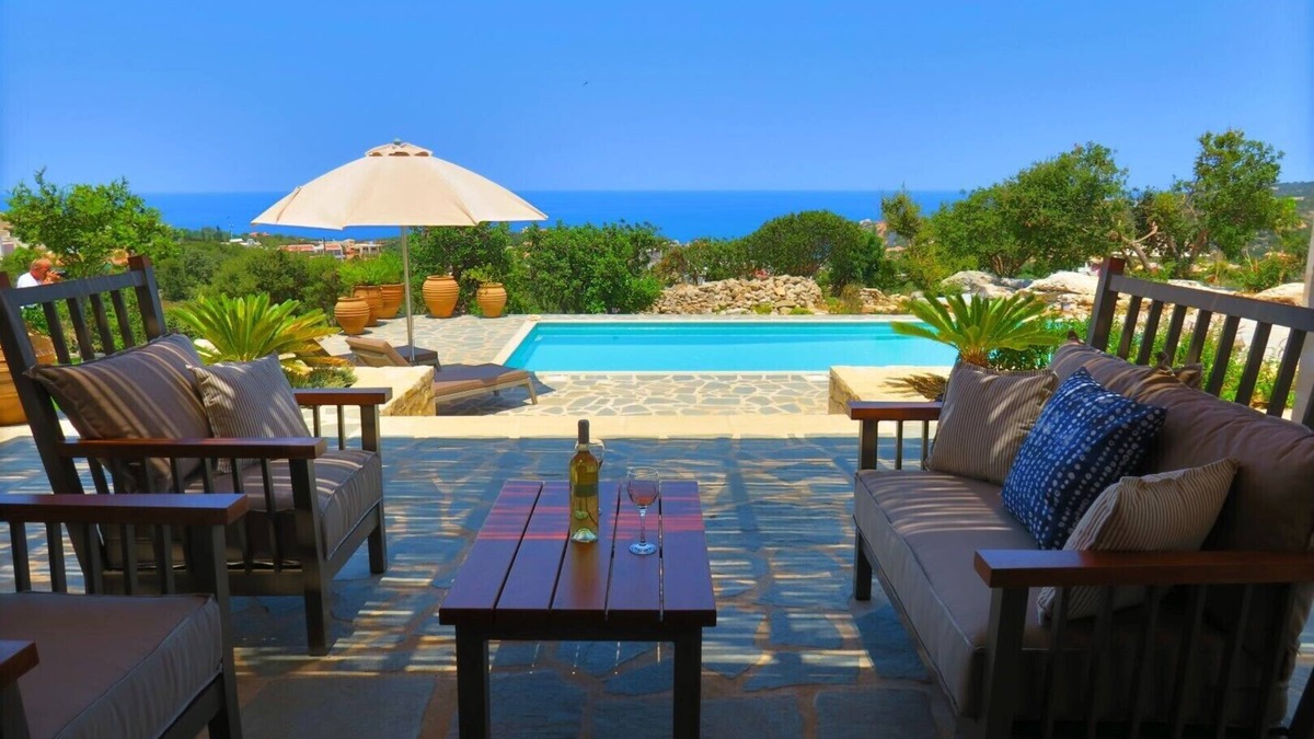 Gerani Villa | Spacious 4 bedroom villa with large heated pool, walking distance to the village