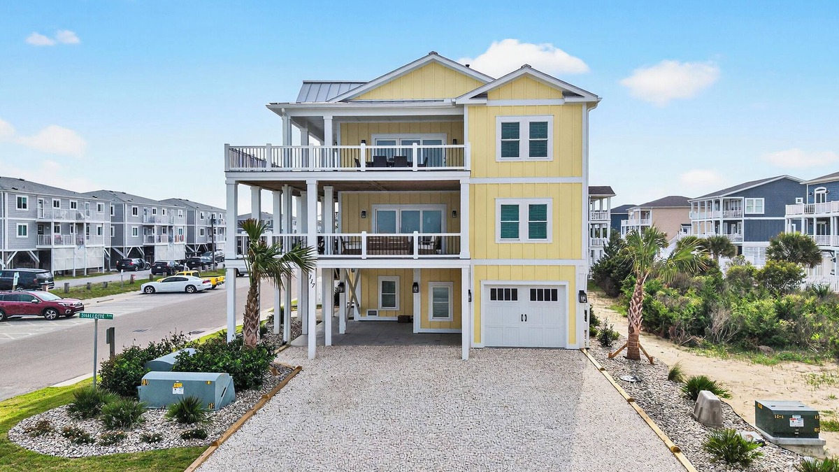 Ocean Isle Beach House | Spacious 5-bedroom Retreat with Heated Pool & Elevator