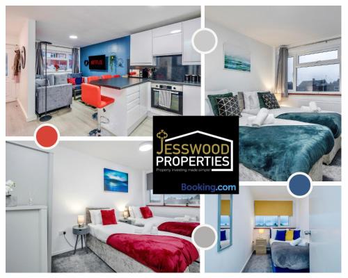 Tea Green Apartment | Spacious 5 Bedroom, 3 Bath House by Jesswood Properties Short Lets For Contractors, With Free Parking Near M1 & Luton Airport