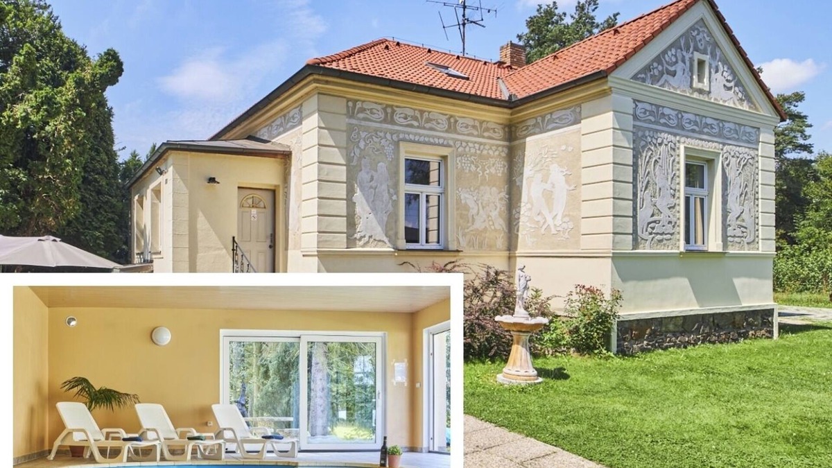 Plana nad Luznici Villa | Spacious 6-bedroom Villa Fontana with indoor heated pool and sauna.