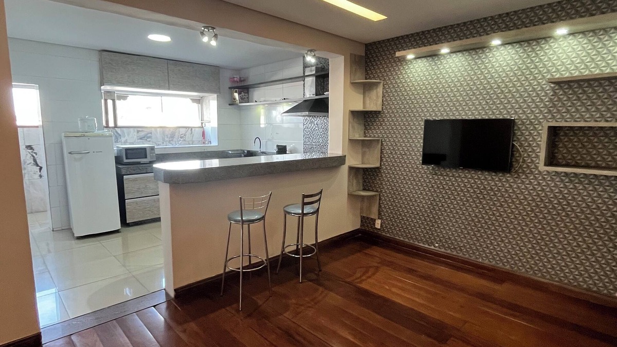 Novo Eldorado Apartment | Spacious apartment, 3 bedrooms, air conditioning. 6 km from MRV Arena, 4 km from Eldorado Metro Station.