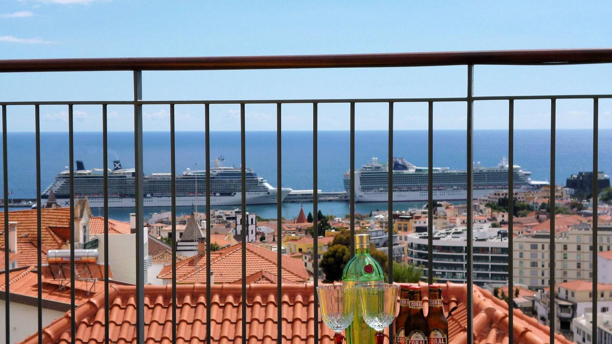Santa Luzia Apartment | Spacious balcony with one of the best views over the harbor and Funchal city. nn