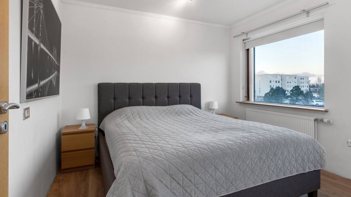 Hafnarfjordur Condo | Spacious Bedroom - King size bed in Hafnarfjörður with WiFi