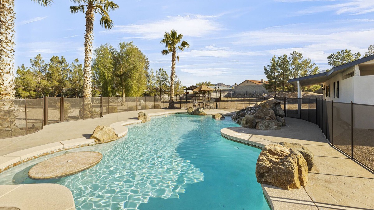Mission Hills House | Spacious Desert Getaway! 5BR w/Casita, Endless Yard/Patio, EV, Pool, Game Room