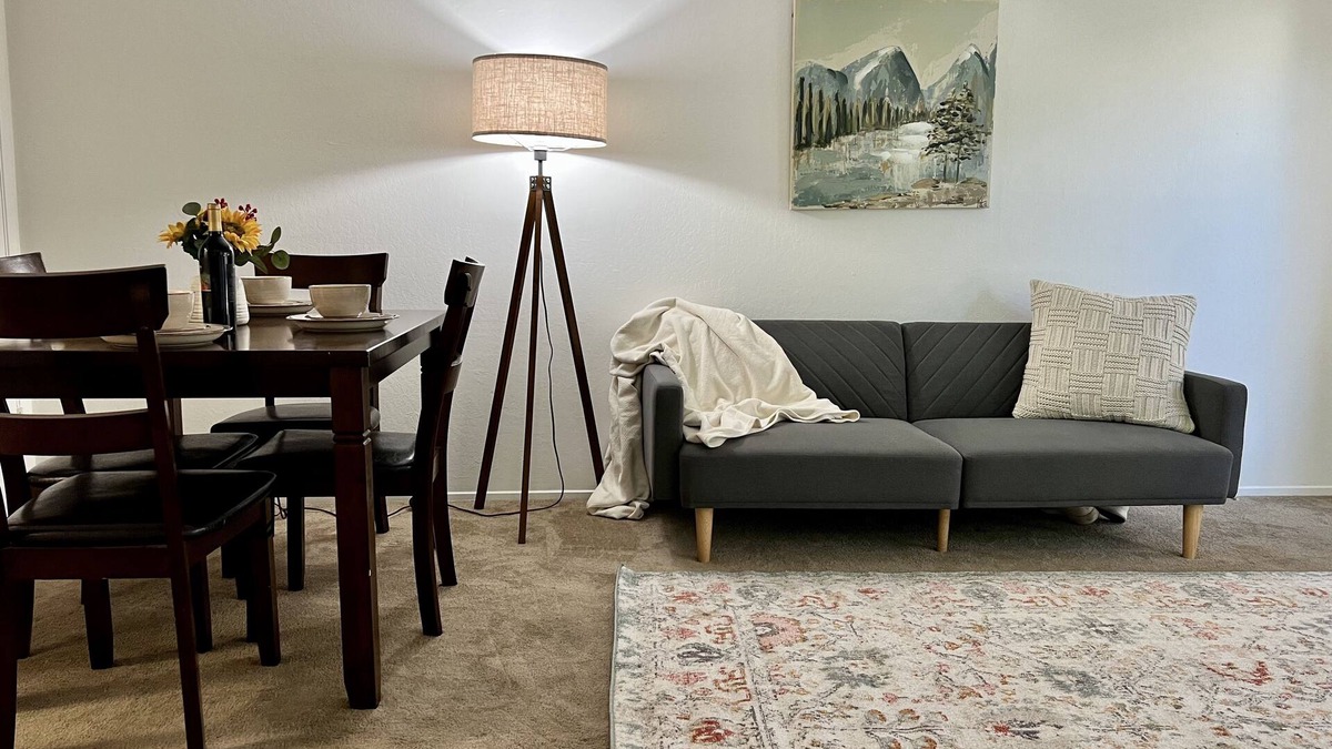 Downtown Burlingame Apartment | Spacious Downtown Burlingame Apt. with Driveway Parking & Private Patio 1/1