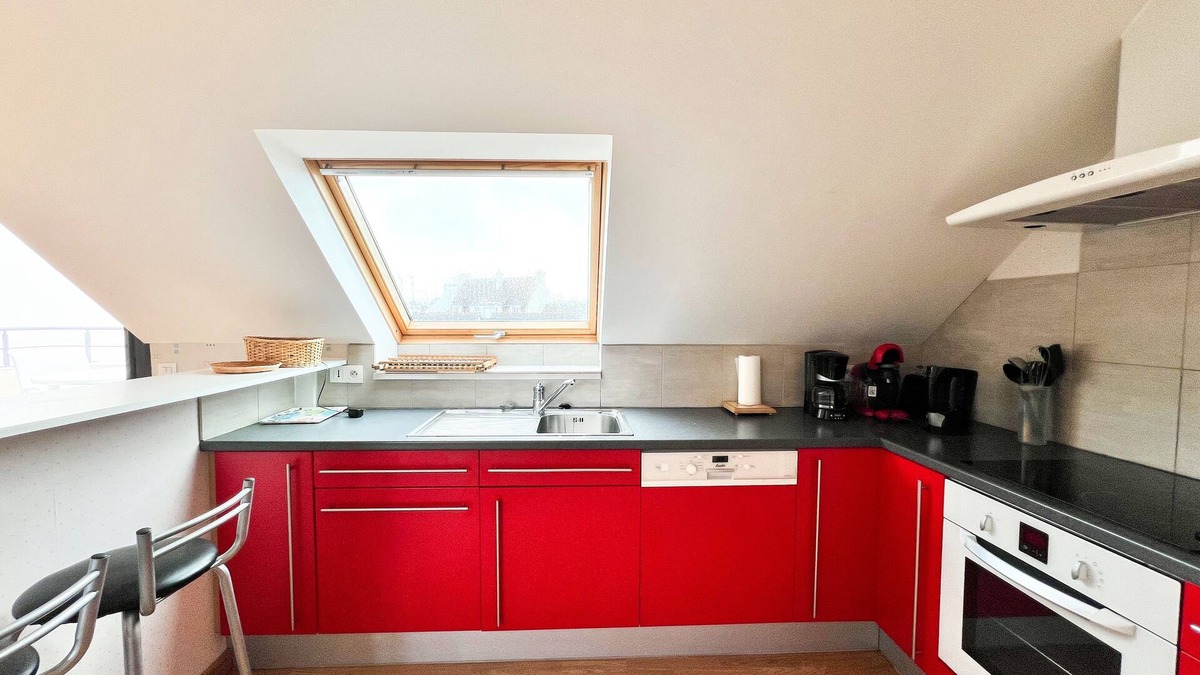 Le Conquet Apartment | Spacious duplex sea view, balcony terrace + parking space/IDEAL FAMILY