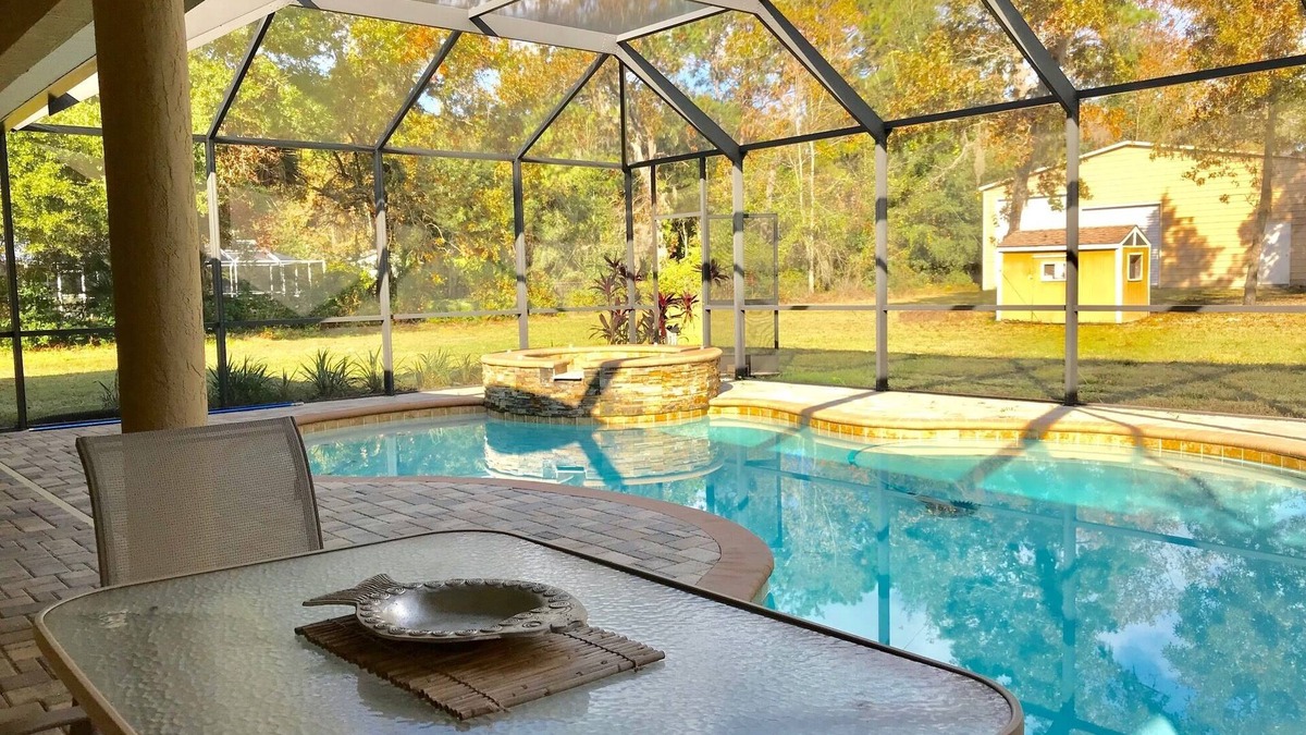 Lecanto House | Spacious, fully furnished family friendly 3 bedroom home with private pool.
