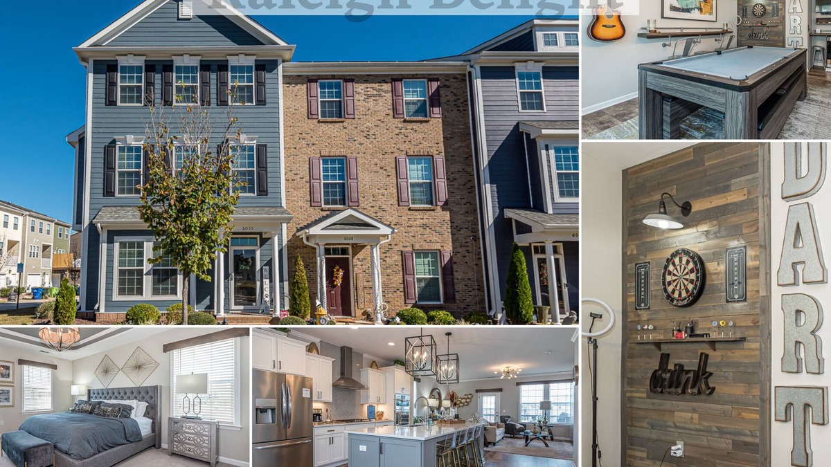 Northeast Raleigh House | Spacious Home, Pet-Friendly, Game Room, Bar Seating