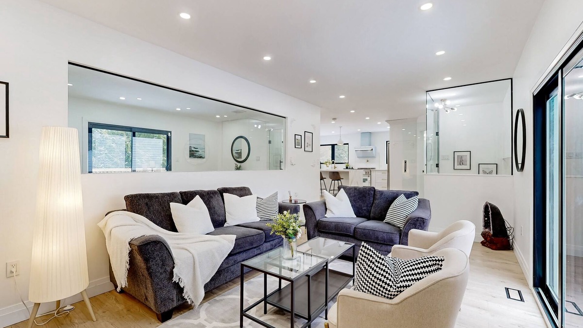 Springwater House | Spacious home with a private pool, hot tub, multiple decks, washer/dryer, & AC