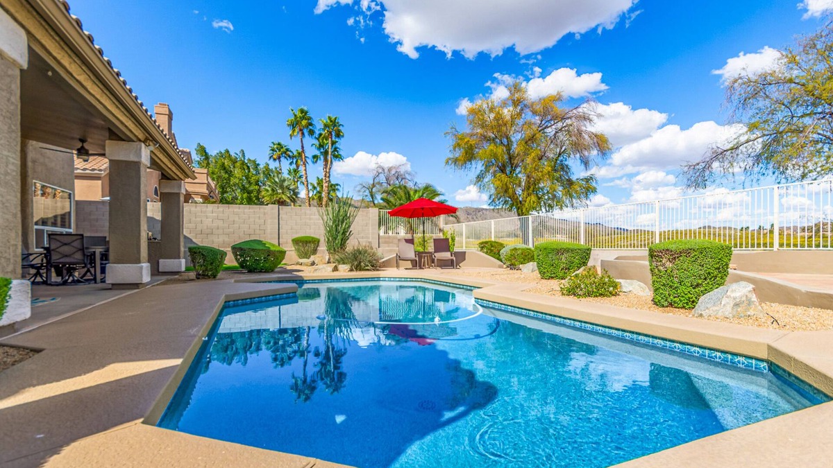 Foothills Club West House | Spacious home with private pool, jetted tub, fireplace, grill, & full kitchen