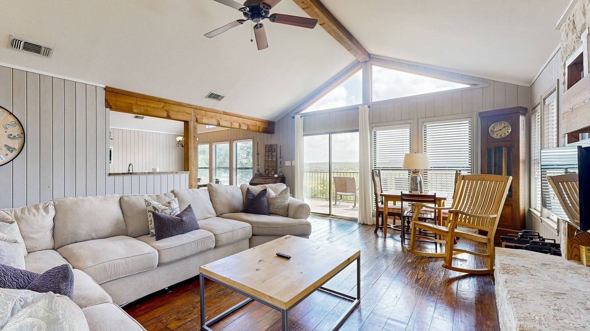 Spicewood House | Spacious lakefront hideaway with decks, grill, billiards, tennis & pool