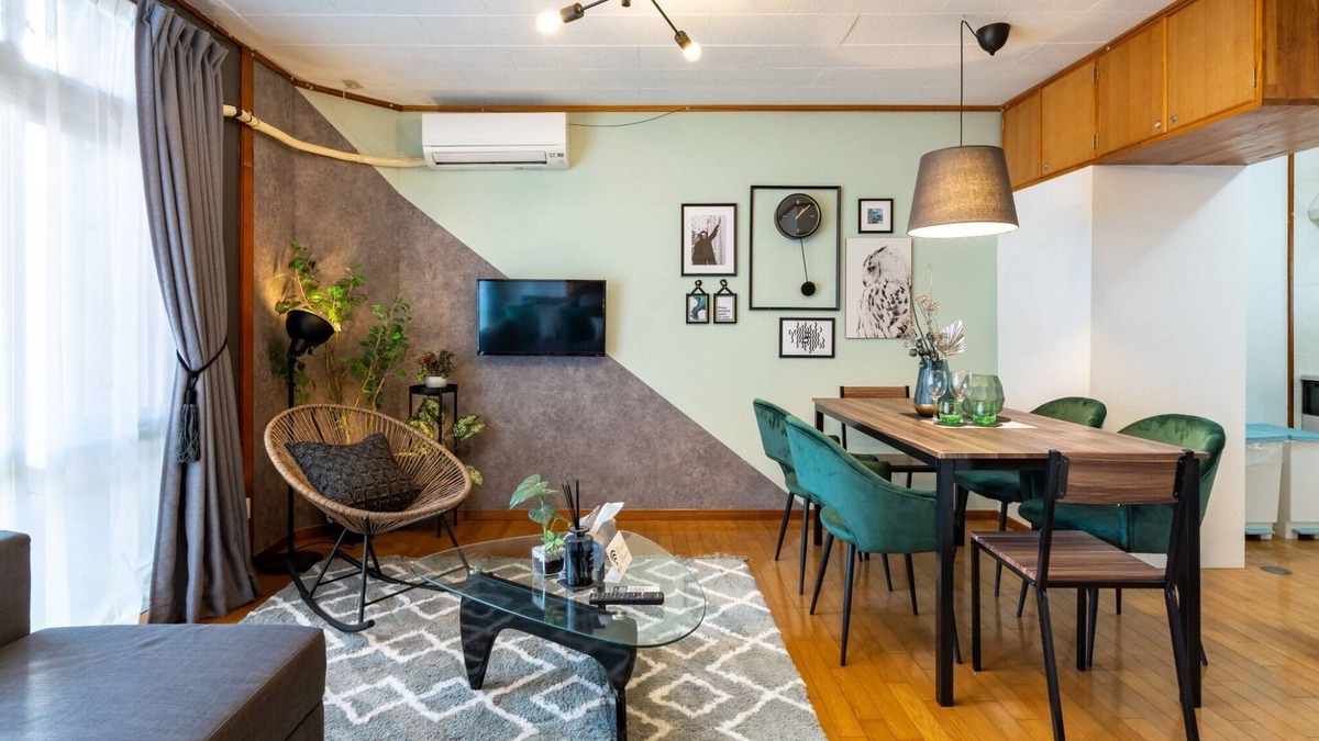 Naha City Centre Apartment | Spacious living room whole room rentedF1/Naha Okinawa