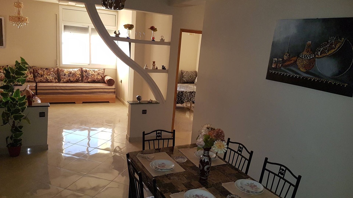 Oujda House | Spacious luxury apartment (110m) 4 bedrooms with garage in the city center