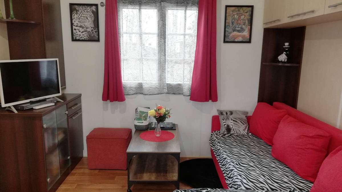 Coulanges House | SPACIOUS MOBILE HOME 38 M2-AIR-CONDITIONED-2 BEDROOMS- WASHING MACHINE